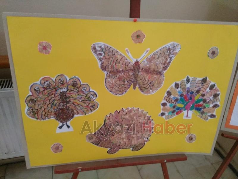  Küçücek İlkokulu'nda Resim Sergisi