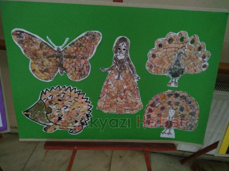  Küçücek İlkokulu'nda Resim Sergisi