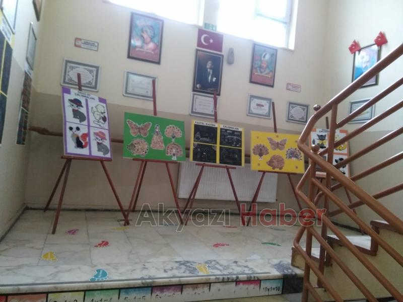  Küçücek İlkokulu'nda Resim Sergisi