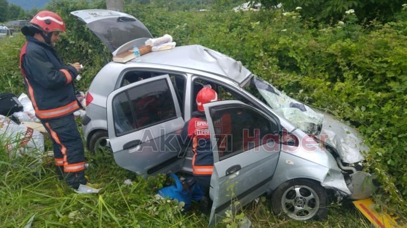 Küçücek Kavşağında Trafik Kazası