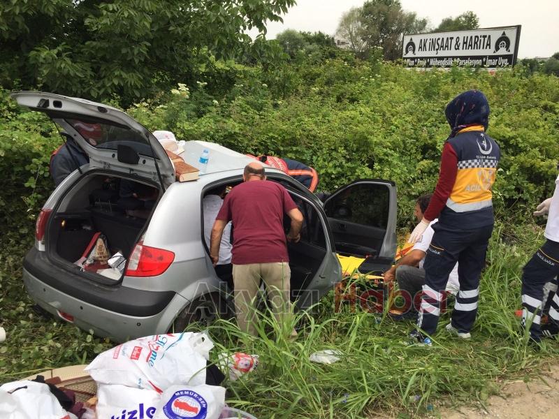Küçücek Kavşağında Trafik Kazası