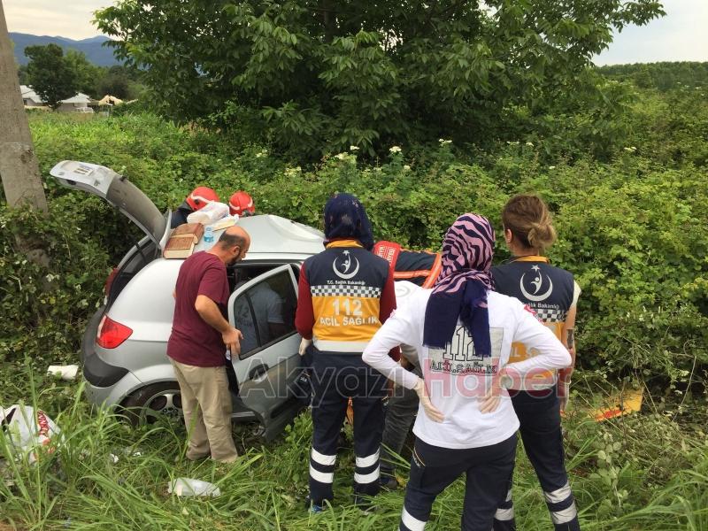 Küçücek Kavşağında Trafik Kazası