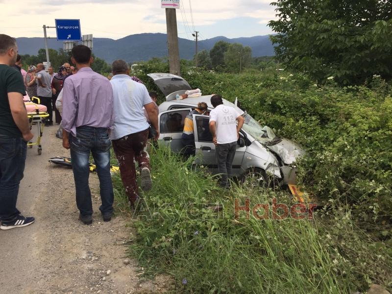 Küçücek Kavşağında Trafik Kazası