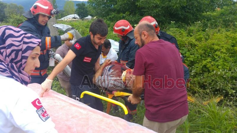 Küçücek Kavşağında Trafik Kazası