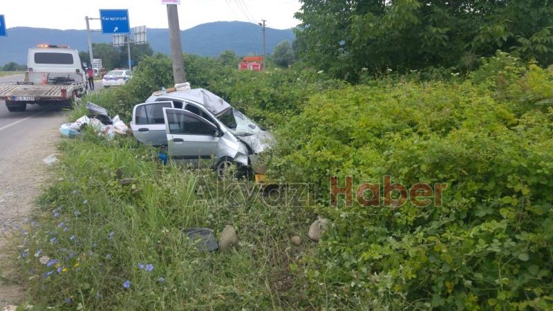 Küçücek Kavşağında Trafik Kazası