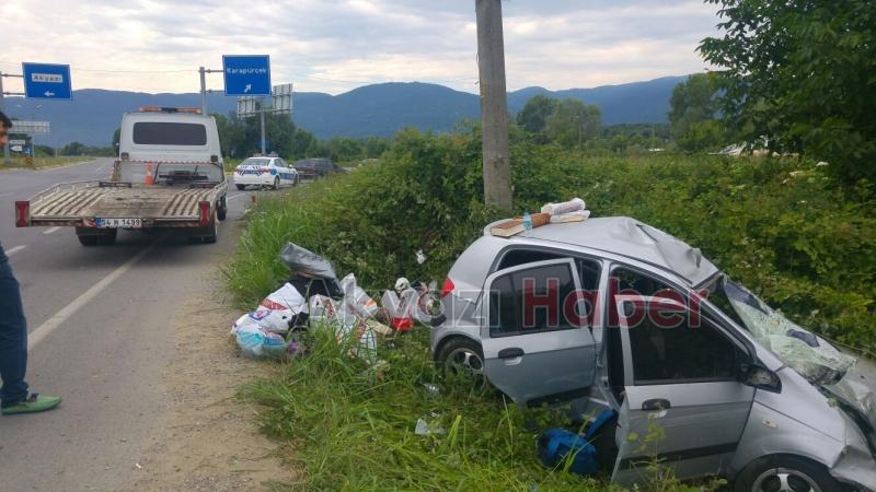 Küçücek Kavşağında Trafik Kazası