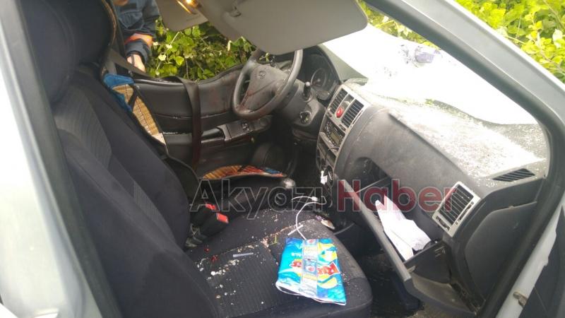 Küçücek Kavşağında Trafik Kazası