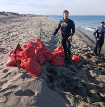 Kum midyesi avcılarına operasyon
