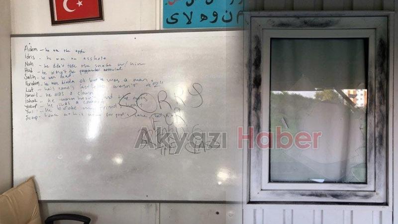 Kur'an kursuna çirkin saldırı