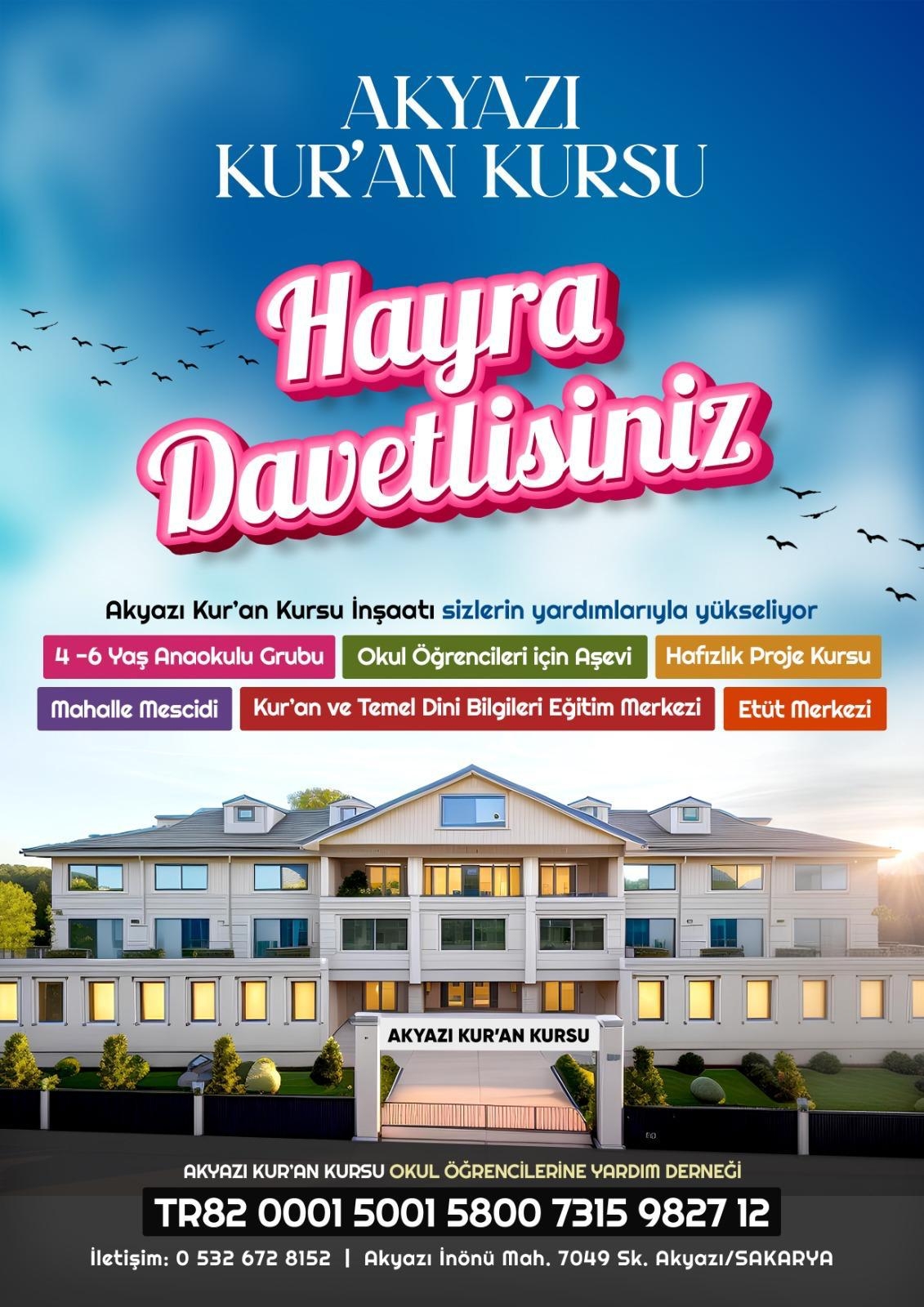 Kur’an Kursu İçin Destek Çağrısı