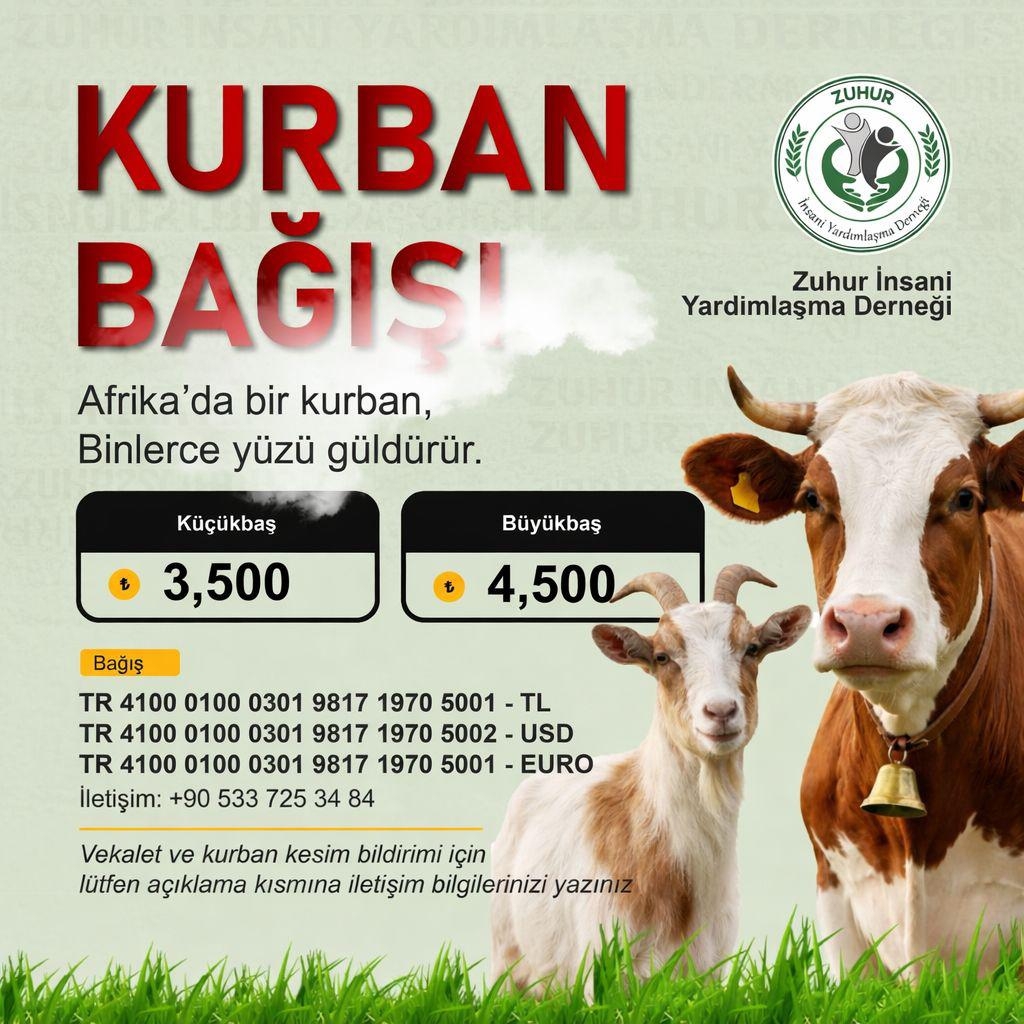 Kurban Bağışıyla Binlerce Yüze Umut Olun