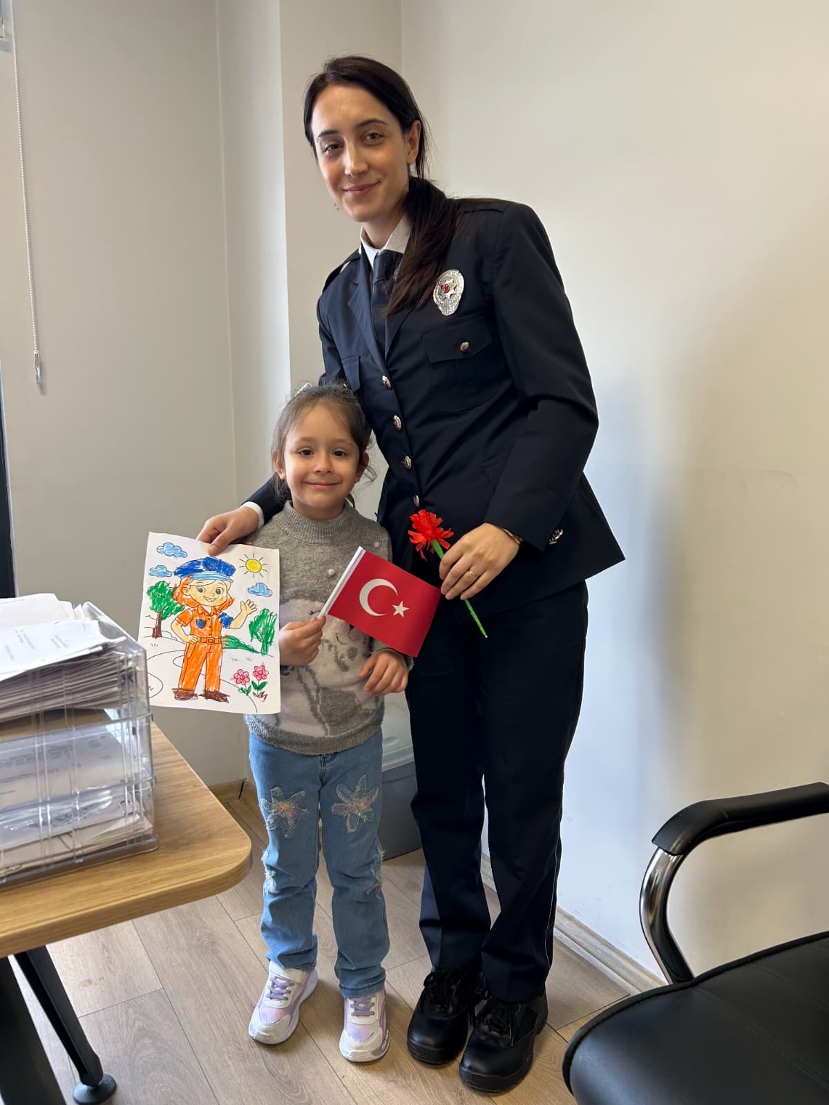 Kuzuluk İlkokulu ve Anasınıfı öğrencilerinden Polis Haftası ziyareti