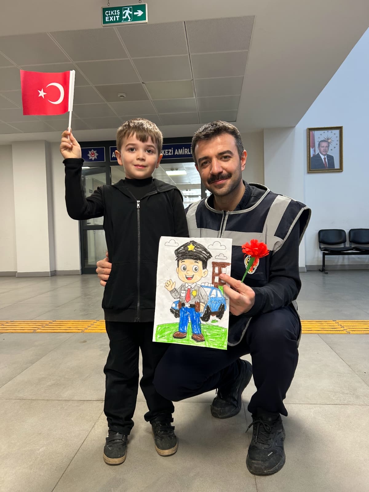 Kuzuluk İlkokulu ve Anasınıfı öğrencilerinden Polis Haftası ziyareti