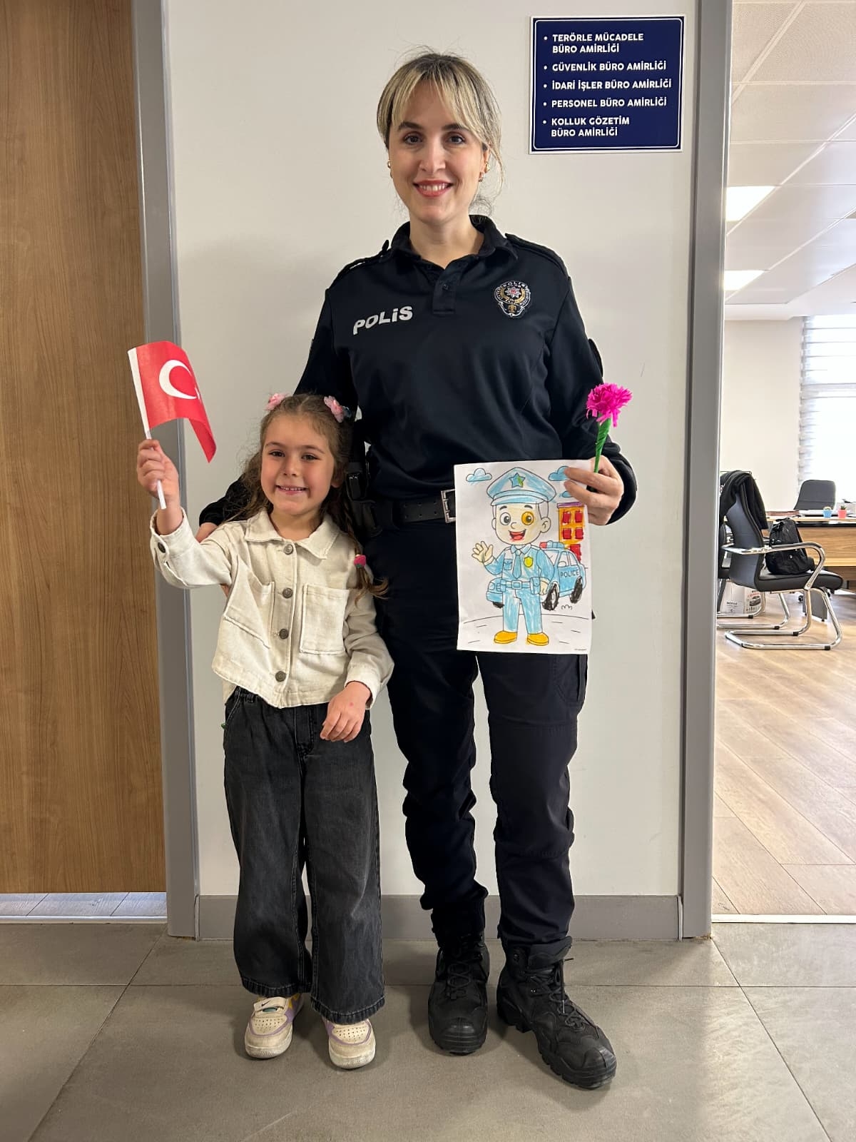 Kuzuluk İlkokulu ve Anasınıfı öğrencilerinden Polis Haftası ziyareti