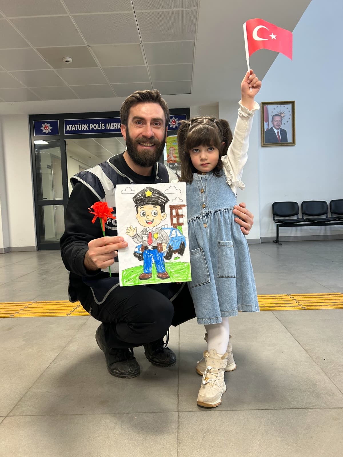 Kuzuluk İlkokulu ve Anasınıfı öğrencilerinden Polis Haftası ziyareti