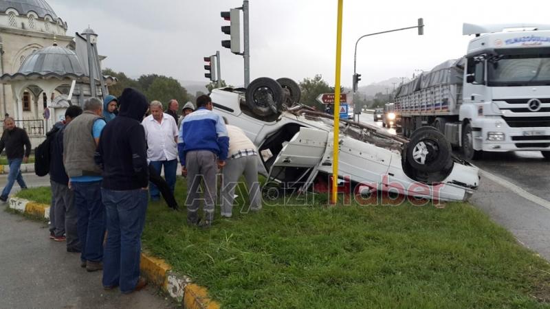 Kuzuluk Kaplıca Işıklarında Kaza 