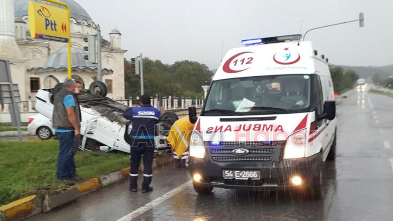 Kuzuluk Kaplıca Işıklarında Kaza 