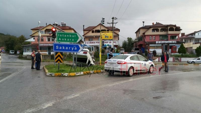 Kuzuluk Kaplıca Işıklarında Kaza 