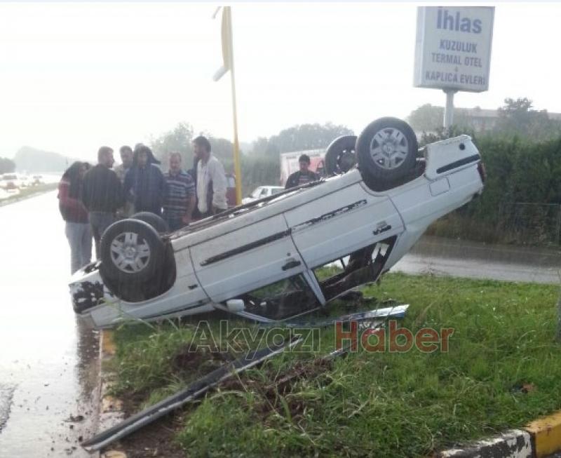 Kuzuluk Kaplıca Işıklarında Kaza 