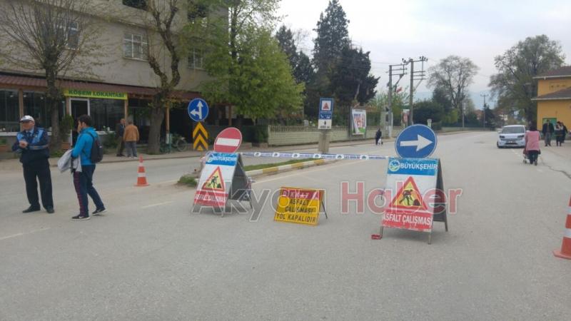 Kuzuluk Yolu Asfalt Çalışmaları Nedeniyle Trafiğe Kapalı