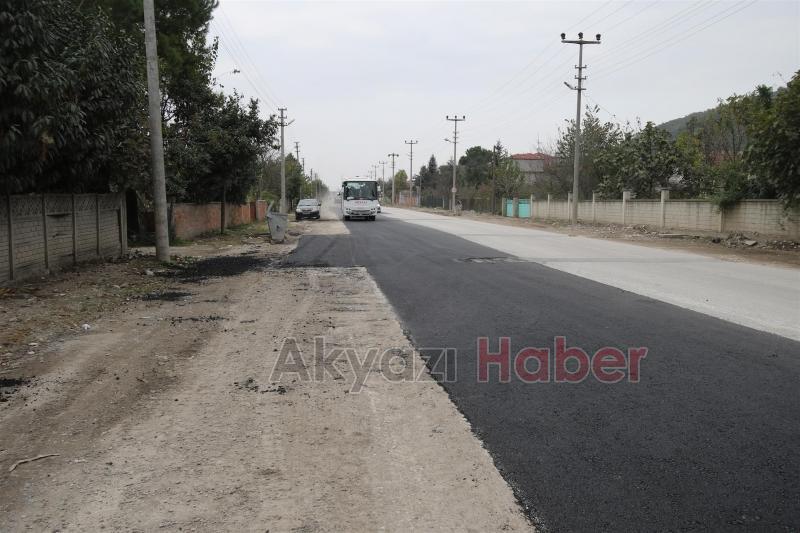 KUZULUK YOLU ASFALT ÇALIŞMALARI SÜRÜYOR