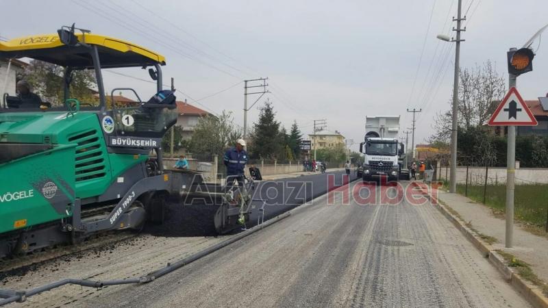  Kuzuluk Yolunda Asfalt Serimi Başladı