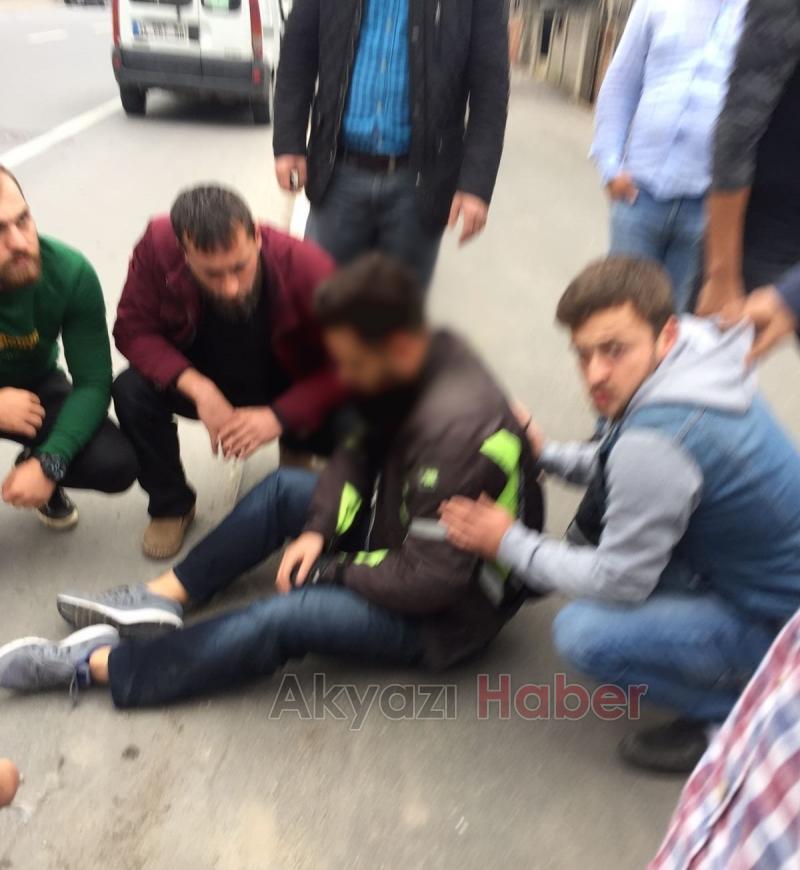 Kuzuluk Yolunda Motosiklet Kazası