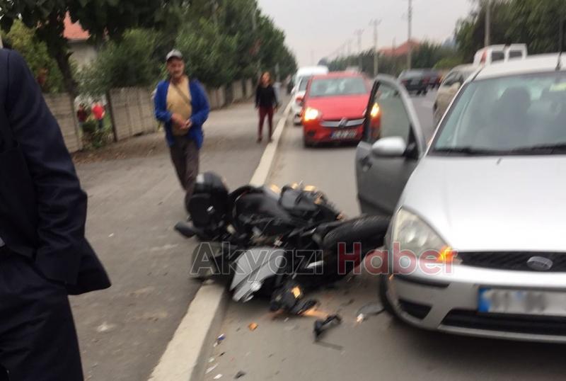 Kuzuluk Yolunda Motosiklet Kazası