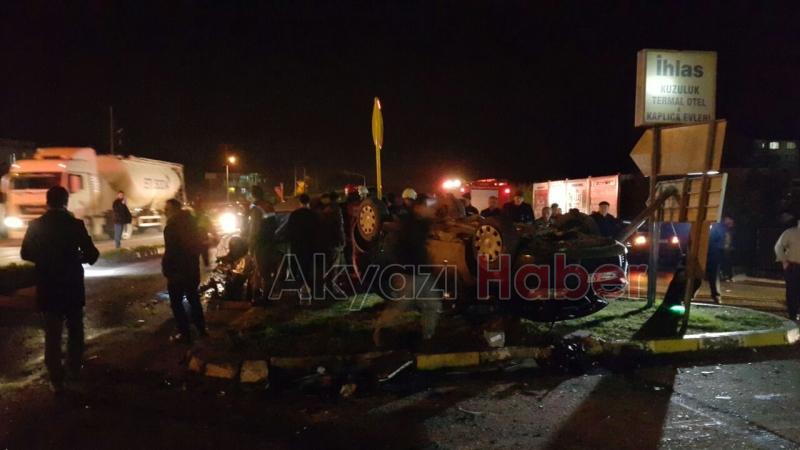 Kuzulukda trafik kazası meydana geldi