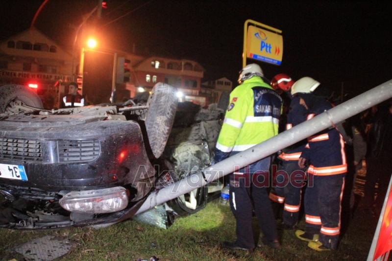 Kuzulukda trafik kazası meydana geldi