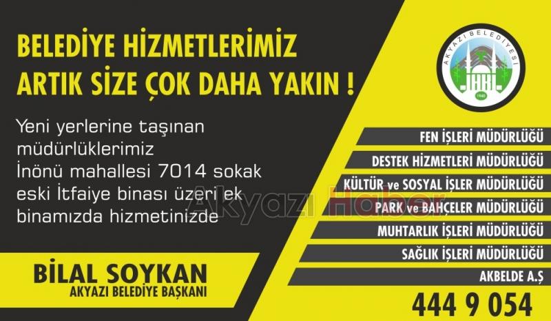 Kuzuluktaki ek bina Akyazıya taşındı