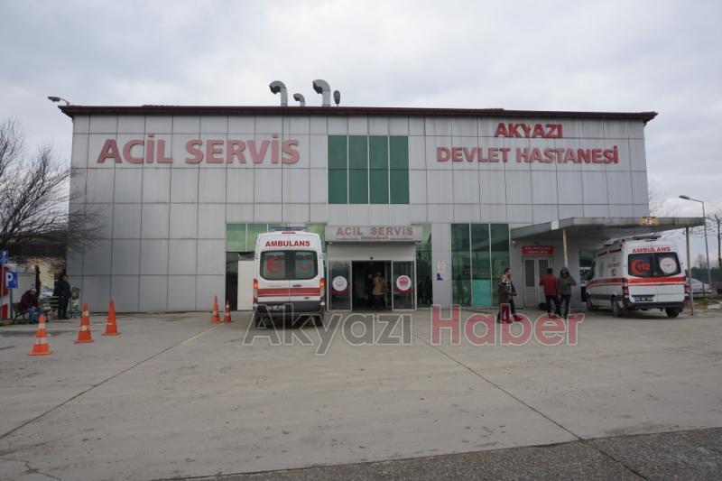 Lastiği Patlayan Otomobil Şarampole Yuvarlandı