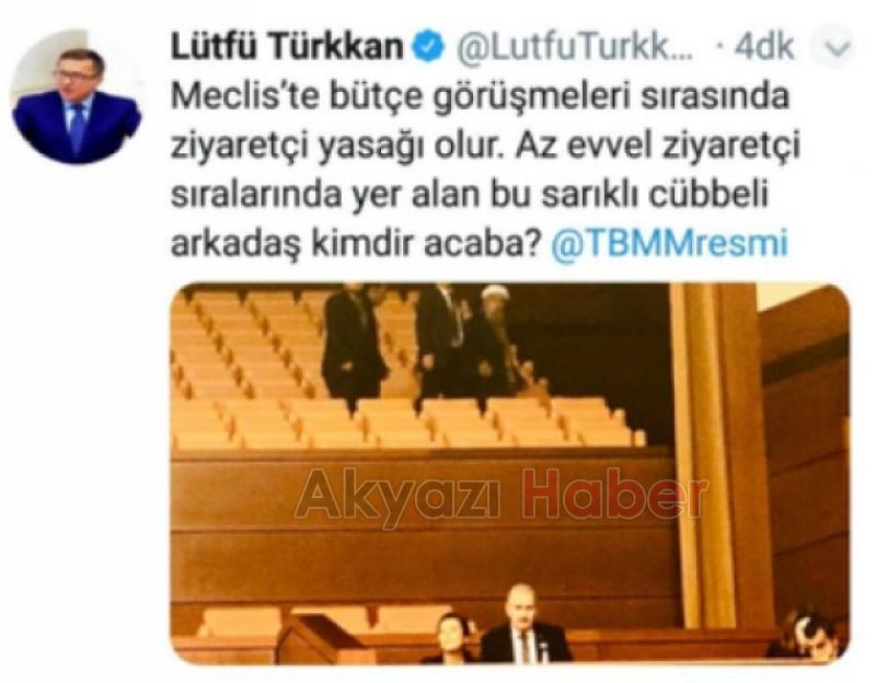 Lütfü Türkkanın silmek zorunda kaldığı tweet