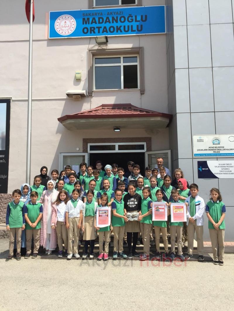 MADANOĞLU ÖĞRENCİLERİNDEN ASKIDA EKMEK PROJESİ