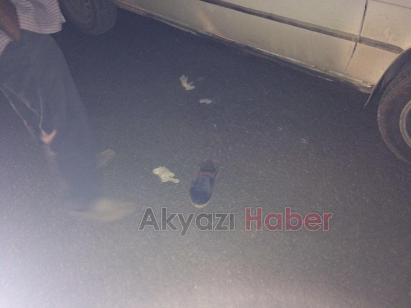 Marketten Dönen Yayalara Otomobil çarptı 2 yaralı