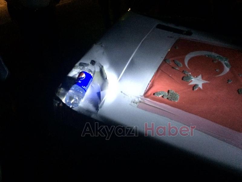 Marketten Dönen Yayalara Otomobil çarptı 2 yaralı