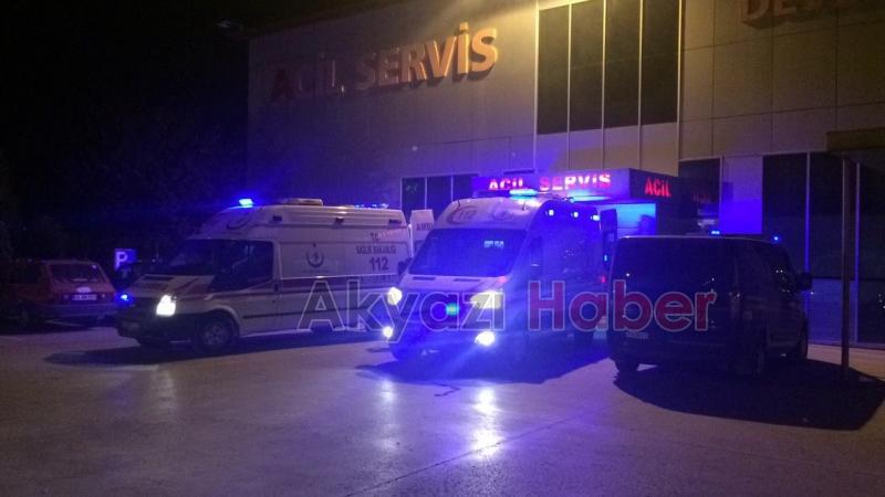 Marketten Dönen Yayalara Otomobil çarptı 2 yaralı