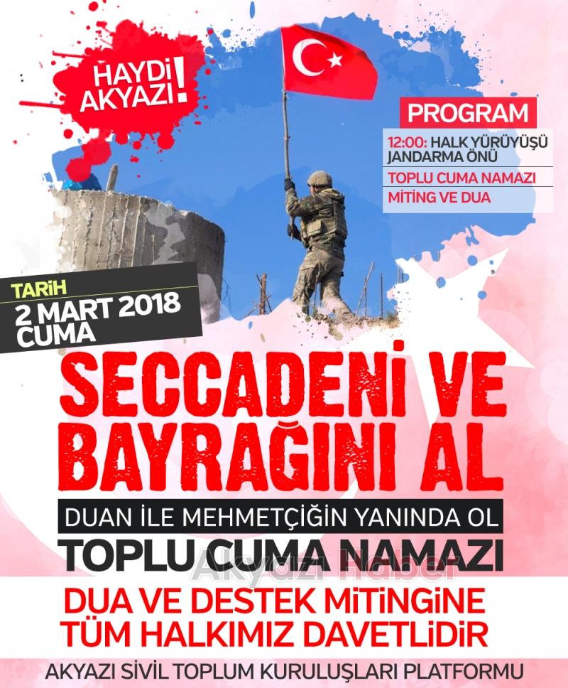 MEHMETÇİK İÇİN DUA VE DESTEK MİTİNGİ