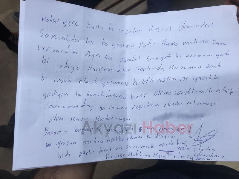 Mektup yazıp ilaç içerek intihara kalkıştı 