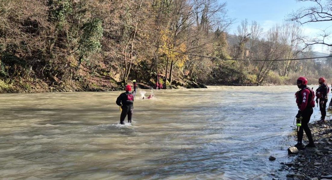 Melen Çayı'nda zorlu tatbikat