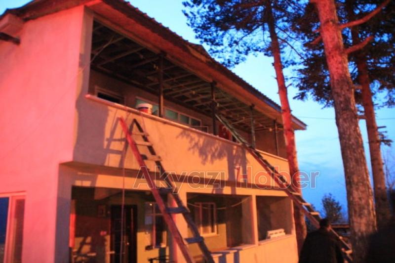 Merkez Yeniköy de Yangın