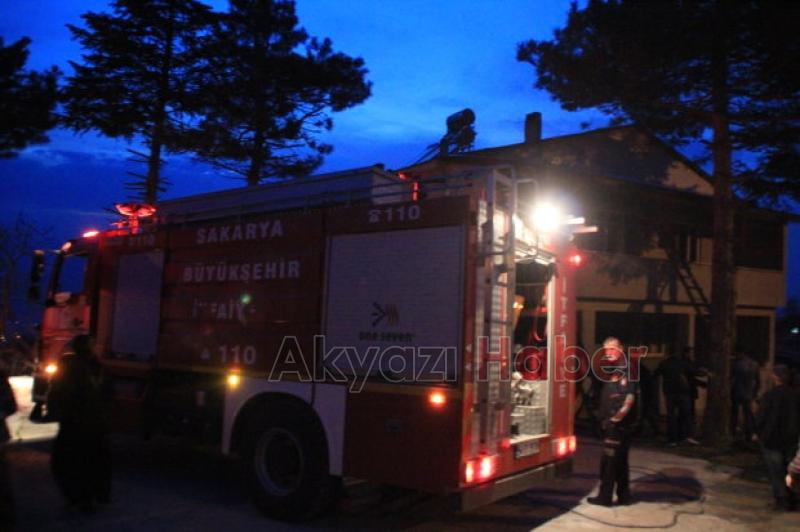 Merkez Yeniköy de Yangın