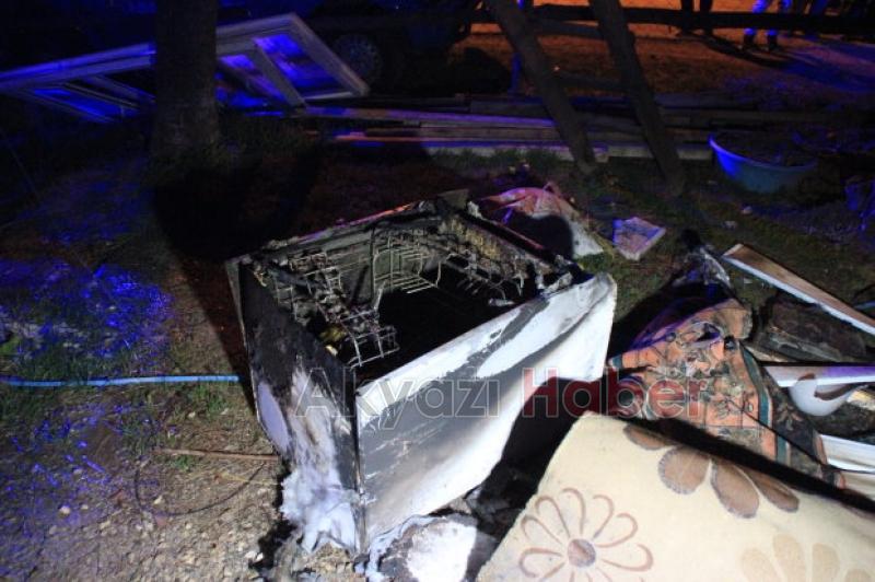 Merkez Yeniköy de Yangın