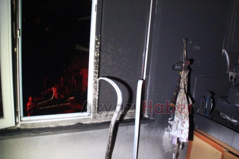 Merkez Yeniköy de Yangın