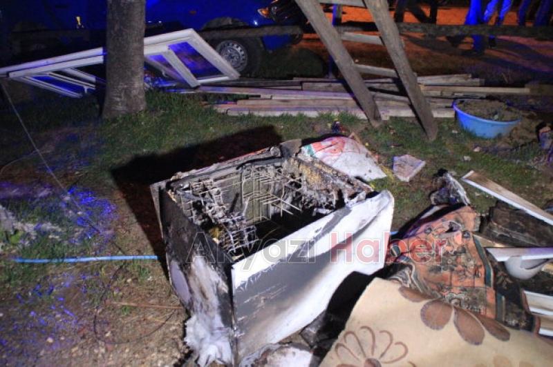 Merkez Yeniköy de Yangın