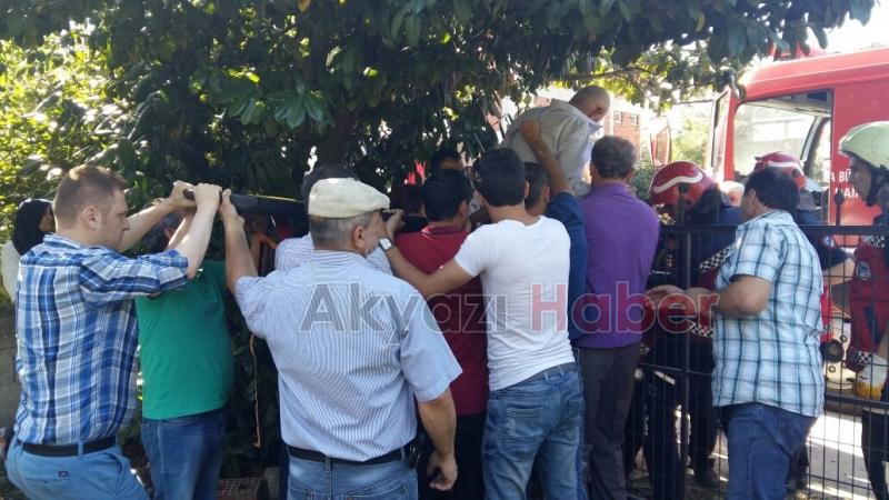 Meyve Toplayan Yaşlı Adam Ağaçtan Düşerek Demir Kapı Çubuğuna Saplandı