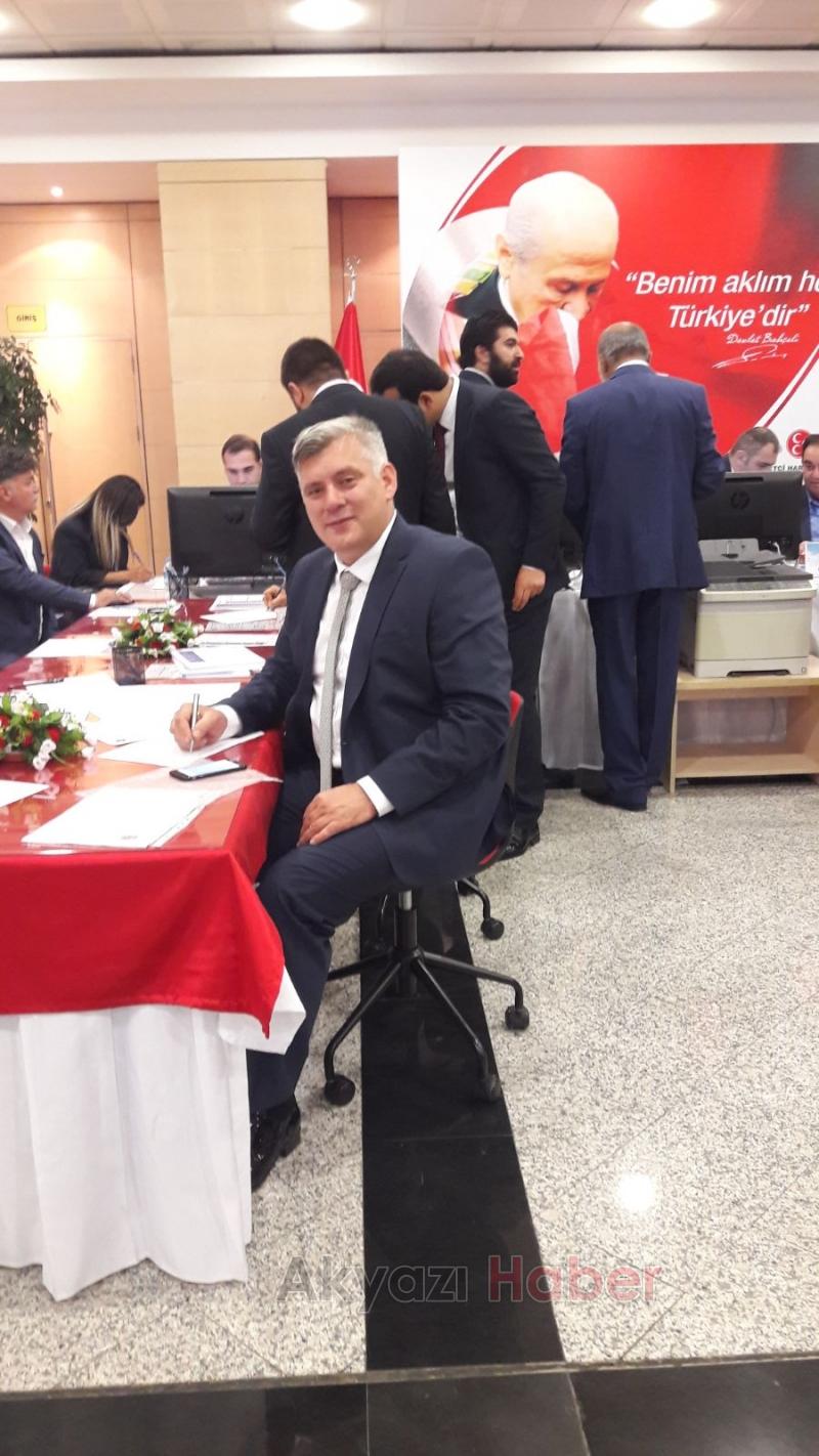 MHP Akyazı İlçe Teşkilatı Başkanı Ali Doğan Eroğlu Aday Adayı Oldu