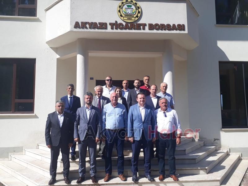MHP GRUP BAŞKAN VEKİLİ MUHAMMED LEVENT BÜLBÜL  AKYAZI TİCARET BORSASINI ZİYARET ETTİ 