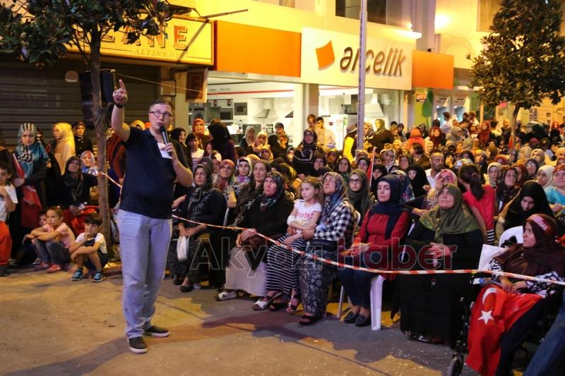 MİLLİ İRADE VE DEMOKRASİ NÖBETİNDE SON GECE NÖBETİ TUTULDU