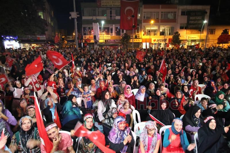 MİLLİ İRADEYE DESTEKTE 18. GECE NÖBETİ EKSİKSİZ TUTULDU